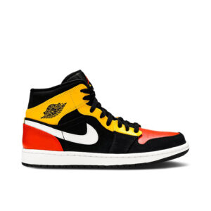 Jordan 1 Mid Black Amarillo Orange 852542-087 - Nicesk photo 1