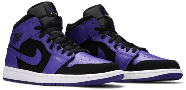 Jordan 1 Mid Black Dark Concord 554724-051 - Nicesk photo 3