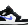 Jordan 1 Mid Black Racer Blue White (GS) 554725-084 - Nicesk photo 1