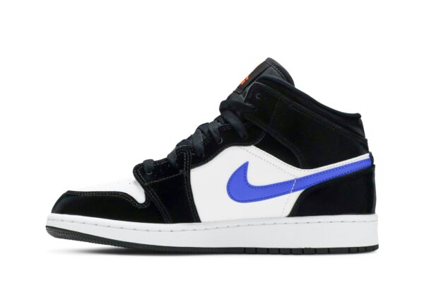 Jordan 1 Mid Black Racer Blue White (GS) 554725-084 - Nicesk photo 3