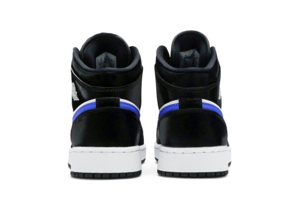 Jordan 1 Mid Black Racer Blue White (GS) 554725-084 - Nicesk photo 6