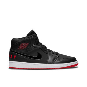 Jordan 1 Mid Black University Red BQ6578-001 - Nicesk photo 1