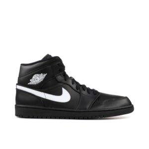 Jordan 1 Mid Black White (2018) 554724-049 - Nicesk photo 1