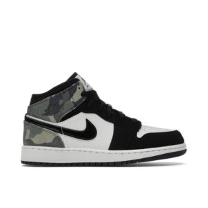 Jordan 1 Mid Camo (GS) CW5550-001 - Nicesk photo 1