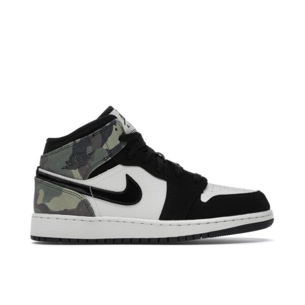 Jordan 1 Mid Camo (GS) CW5550-001 - Nicesk photo 1