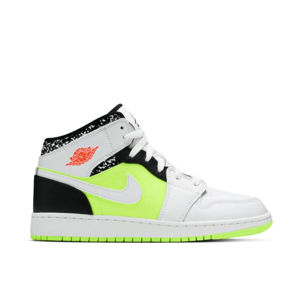 Jordan 1 Mid Composition Notebook (GS) 554725-870 - Nicesk photo 1