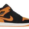 Jordan 1 Mid Fat Tongue Black Orange FJ4923-008 - Nicesk photo 1