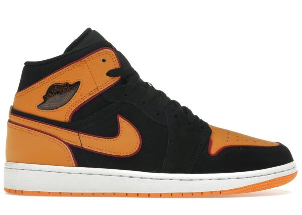 Jordan 1 Mid Fat Tongue Black Orange FJ4923-008 - Nicesk photo 1