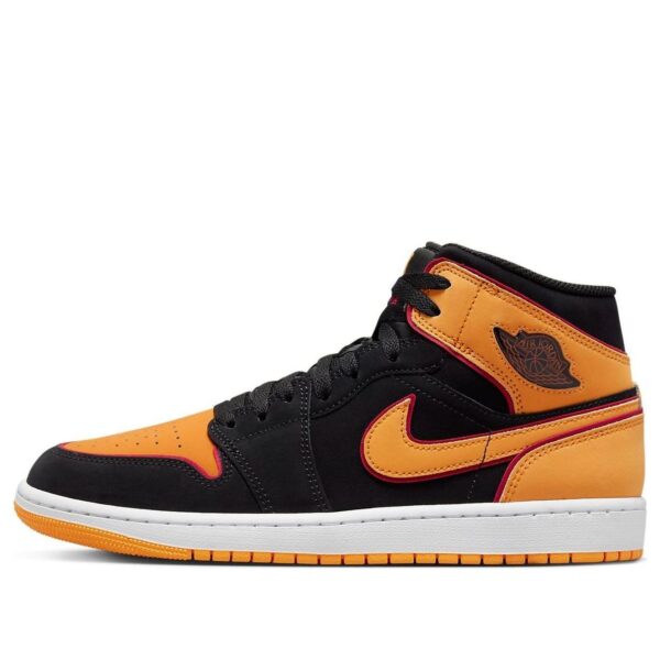 Jordan 1 Mid Fat Tongue Black Orange FJ4923-008 - Nicesk photo 2