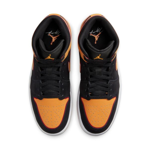 Jordan 1 Mid Fat Tongue Black Orange FJ4923-008 - Nicesk photo 4