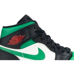 Jordan 1 Mid Green Toe 554724-067 - Nicesk photo 2