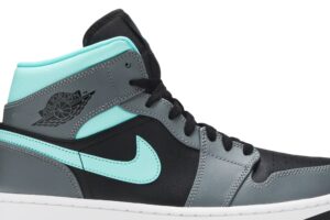 Jordan 1 Mid Grey Aqua 554724-063 - Nicesk photo 2