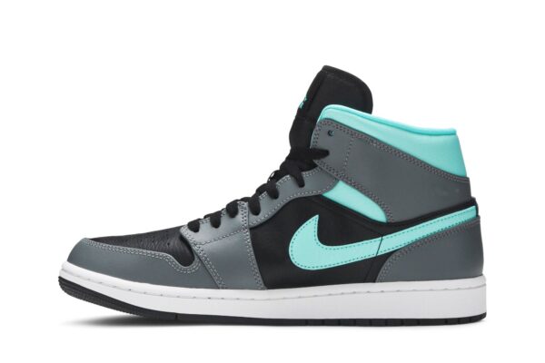 Jordan 1 Mid Grey Aqua 554724-063 - Nicesk photo 3