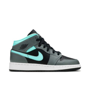Jordan 1 Mid Grey Aqua (GS) 554725-063 - Nicesk photo 1