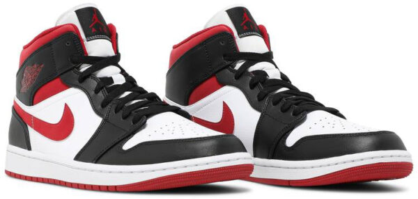 Jordan 1 Mid Gym Red Black White 554724-122 - Nicesk photo 3