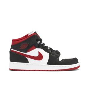Jordan 1 Mid Gym Red Black White (GS) DJ4695-122 - Nicesk photo 1