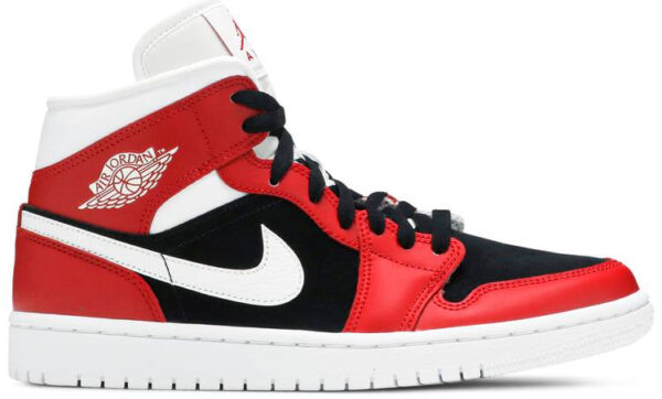 Jordan 1 Mid Gym Red Black (Women's) BQ6472-601 - Nicesk photo 1