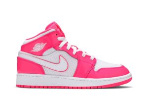 Jordan 1 Mid Hyper Pink White (GS) 555112-611 - Nicesk photo 1