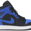 Jordan 1 Mid Hyper Royal Tumbled Leather 554724-077 - Nicesk photo 1