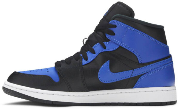 Jordan 1 Mid Hyper Royal Tumbled Leather 554724-077 - Nicesk photo 2