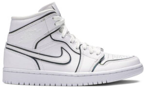 Jordan 1 Mid Iridescent Reflective White (Women's) CK6587-100 - Nicesk photo 1