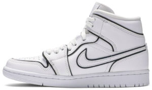 Jordan 1 Mid Iridescent Reflective White (Women's) CK6587-100 - Nicesk photo 2