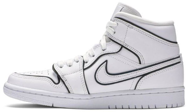 Jordan 1 Mid Iridescent Reflective White (Women's) CK6587-100 - Nicesk photo 2