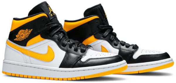 Jordan 1 Mid Laser Orange Black (Women's) CV5276-107 - Nicesk photo 3