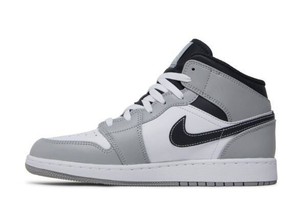 Jordan 1 Mid Light Smoke Grey (GS) 554725-078 - Nicesk photo 3
