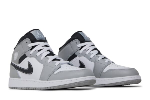 Jordan 1 Mid Light Smoke Grey (GS) 554725-078 - Nicesk photo 8