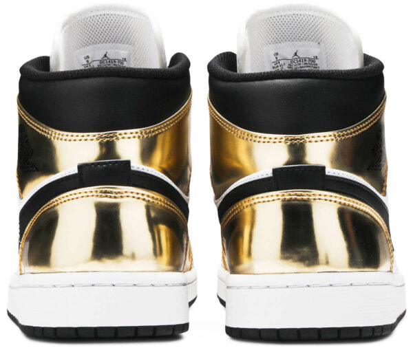 Jordan 1 Mid Metallic Gold Black White DC1419-700 - Nicesk photo 4