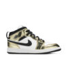 Jordan 1 Mid Metallic Gold Black White (GS) DC1420-700 - Nicesk photo 1