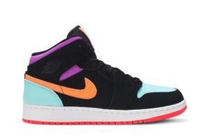 Jordan 1 Mid Multi-Color (GS) 554725-083 - Nicesk photo 1