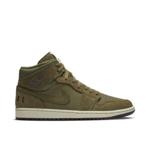 Jordan 1 Mid Olive Canvas (2018) BQ6579-300 - Nicesk photo 1