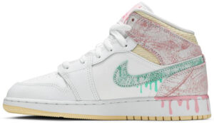 Jordan 1 Mid Paint Drip (GS) DD1666-100 - Nicesk photo 2