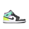 Jordan 1 Mid Pastel Black Toe (GS) 554725-175 - Nicesk photo 1
