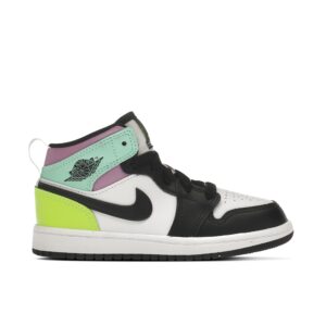 Jordan 1 Mid Pastel Black Toe (PS) 640734-175 - Nicesk photo 1