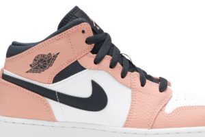Jordan 1 Mid Pink Quartz (GS) 555112-603 - Nicesk photo 2