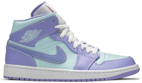 Jordan 1 Mid Purple Aqua 554724-500 - Nicesk photo 1