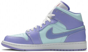 Jordan 1 Mid Purple Aqua 554724-500 - Nicesk photo 2