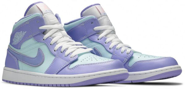Jordan 1 Mid Purple Aqua 554724-500 - Nicesk photo 3