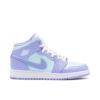 Jordan 1 Mid Purple Aqua (GS) 554725-500 - Nicesk photo 1