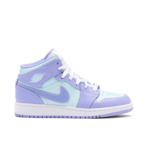 Jordan 1 Mid Purple Aqua (GS) 554725-500 - Nicesk photo 1