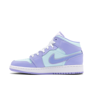 Jordan 1 Mid Purple Aqua (GS) 554725-500 - Nicesk photo 2