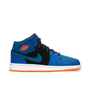 Jordan 1 Mid Racer Blue Green Abyss (GS) 554725-440 - Nicesk photo 1