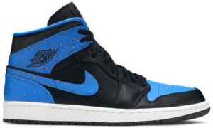 Jordan 1 Mid Royal Paint Splatter 554724-048 - Nicesk photo 1