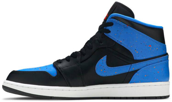 Jordan 1 Mid Royal Paint Splatter 554724-048 - Nicesk photo 2