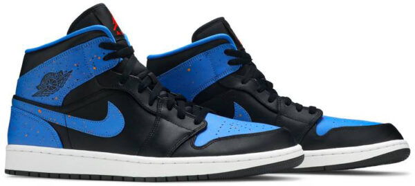 Jordan 1 Mid Royal Paint Splatter 554724-048 - Nicesk photo 3