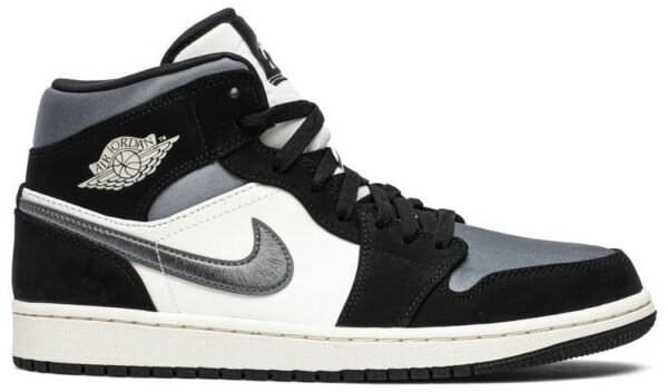 Jordan 1 Mid Satin Grey Toe 852542-011 - Nicesk photo 1
