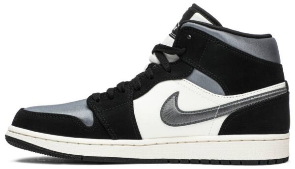 Jordan 1 Mid Satin Grey Toe 852542-011 - Nicesk photo 2